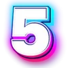 😊 Эмодзи «Неоновый шрифт» для Telegram