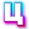 😊 Эмодзи «Неоновый шрифт» для Telegram