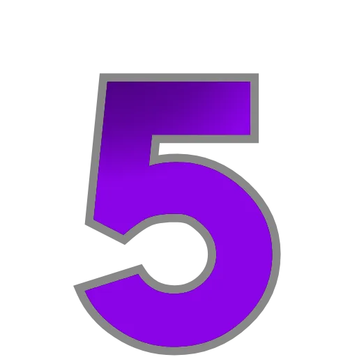 Стикер 38 PURPLE - фиолетовые анимированные буквы