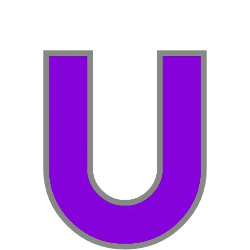 Стикер 58 PURPLE - фиолетовые анимированные буквы
