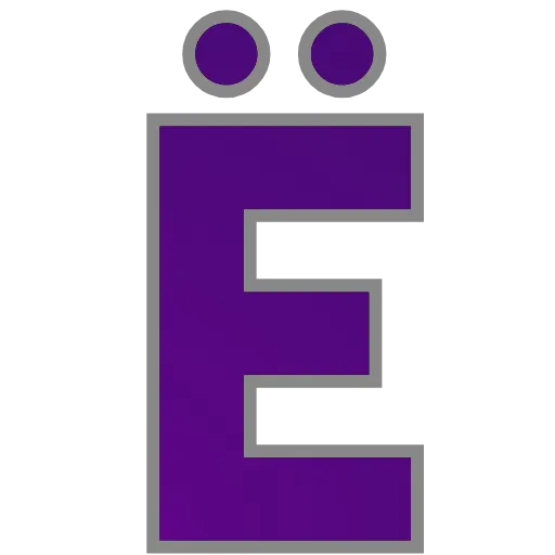 Стикер 7 PURPLE - фиолетовые анимированные буквы