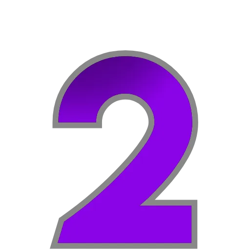 Стикер 35 PURPLE - фиолетовые анимированные буквы