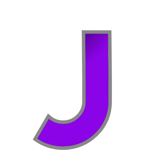 Стикер 50 PURPLE - фиолетовые анимированные буквы