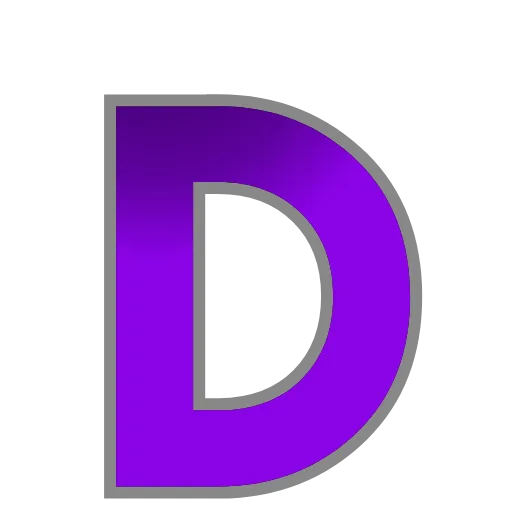Стикер 48 PURPLE - фиолетовые анимированные буквы