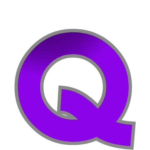 Стикер 55 PURPLE - фиолетовые анимированные буквы