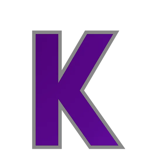 Стикер 51 PURPLE - фиолетовые анимированные буквы