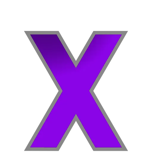 Стикер 19 PURPLE - фиолетовые анимированные буквы