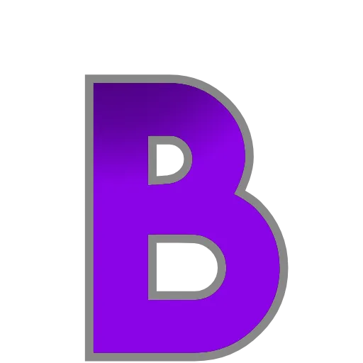 Стикер 46 PURPLE - фиолетовые анимированные буквы