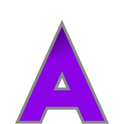 Стикер 2 PURPLE - фиолетовые анимированные буквы
