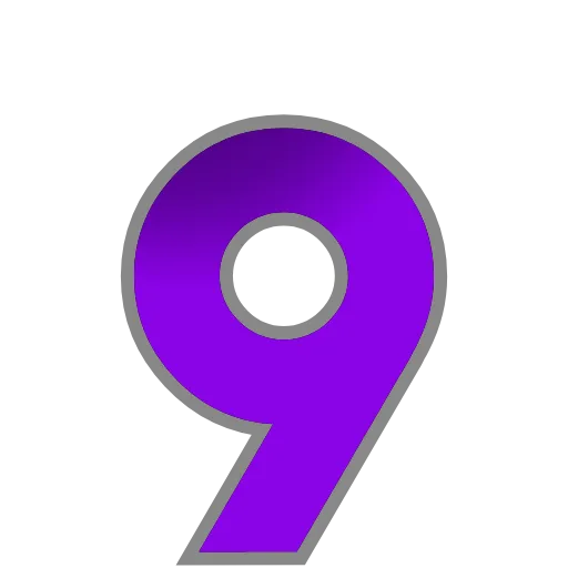Стикер 41 PURPLE - фиолетовые анимированные буквы