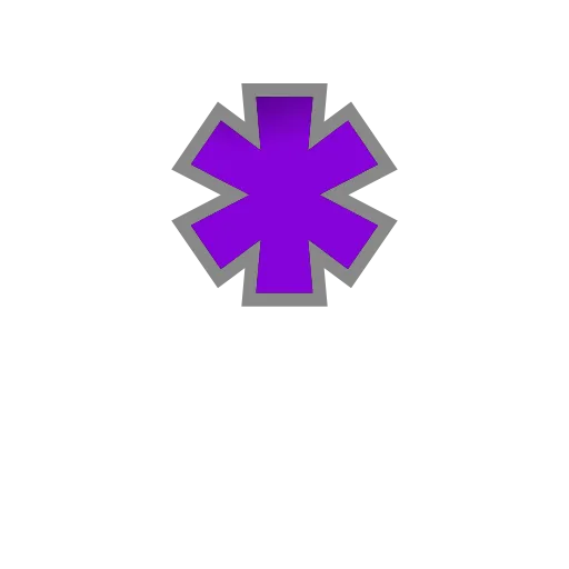 Стикер 33 PURPLE - фиолетовые анимированные буквы