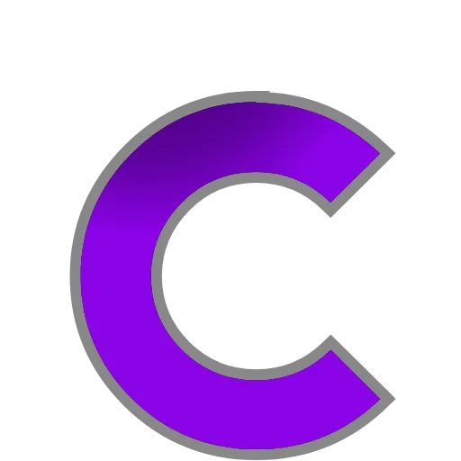 Стикер 16 PURPLE - фиолетовые анимированные буквы