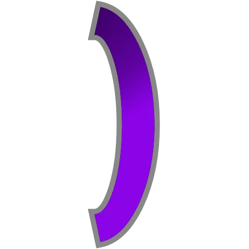 Стикер 44 PURPLE - фиолетовые анимированные буквы