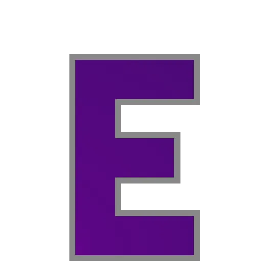Стикер 6 PURPLE - фиолетовые анимированные буквы