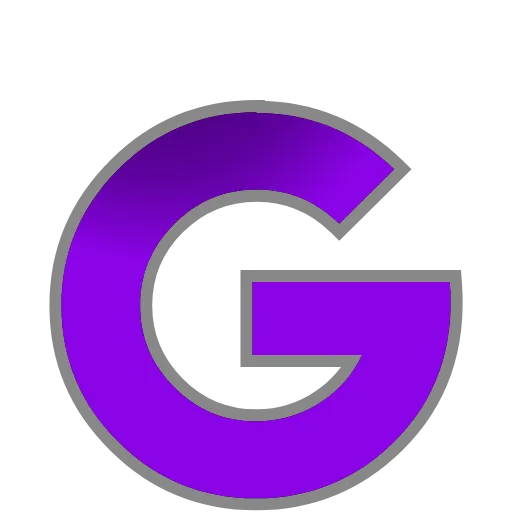 Стикер 49 PURPLE - фиолетовые анимированные буквы