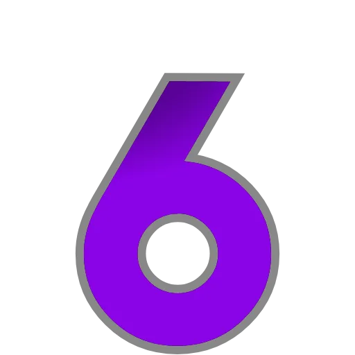Стикер 39 PURPLE - фиолетовые анимированные буквы