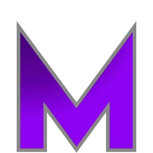 Стикер 52 PURPLE - фиолетовые анимированные буквы