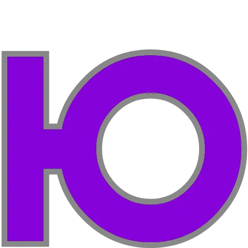 Стикер 28 PURPLE - фиолетовые анимированные буквы