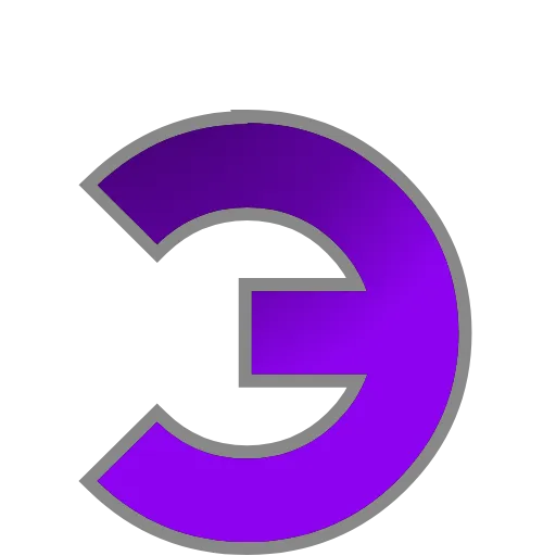 Стикер 27 PURPLE - фиолетовые анимированные буквы