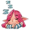 😴 Эмодзи «Фиона» для Telegram