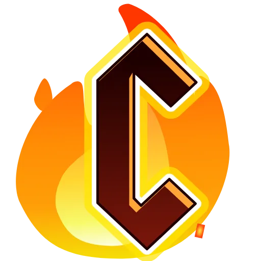 Стикер 60 Fire Font Emoji