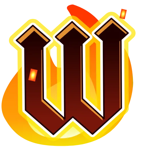 Стикер 21 Fire Font Emoji