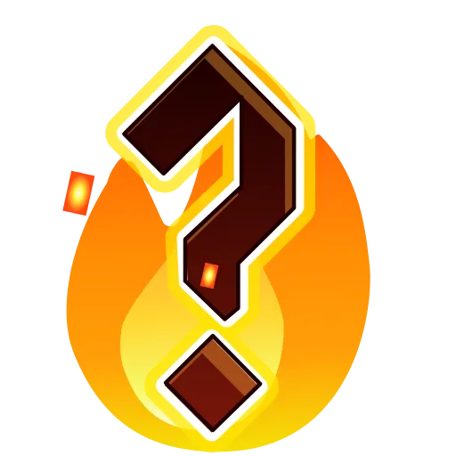 Стикер 35 Fire Font Emoji