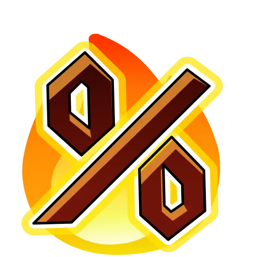 Стикер 46 Fire Font Emoji