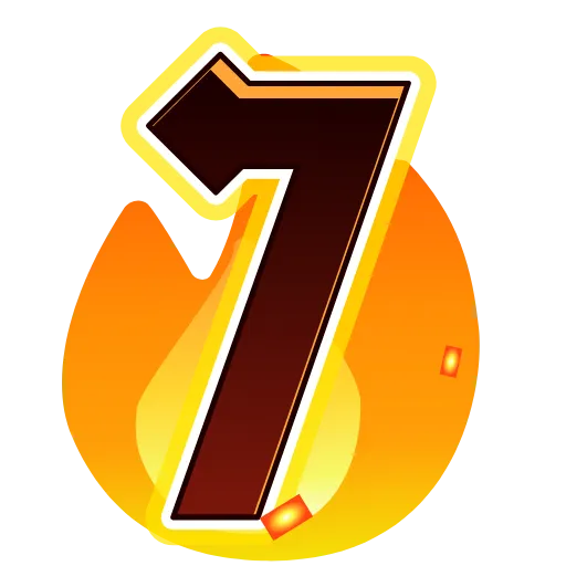 Стикер 31 Fire Font Emoji
