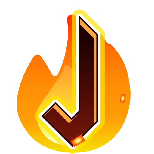 Стикер 10 Fire Font Emoji