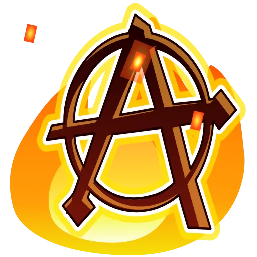 Стикер 57 Fire Font Emoji