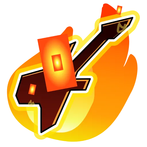 Стикер 53 Fire Font Emoji
