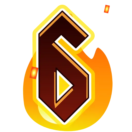 Стикер 30 Fire Font Emoji