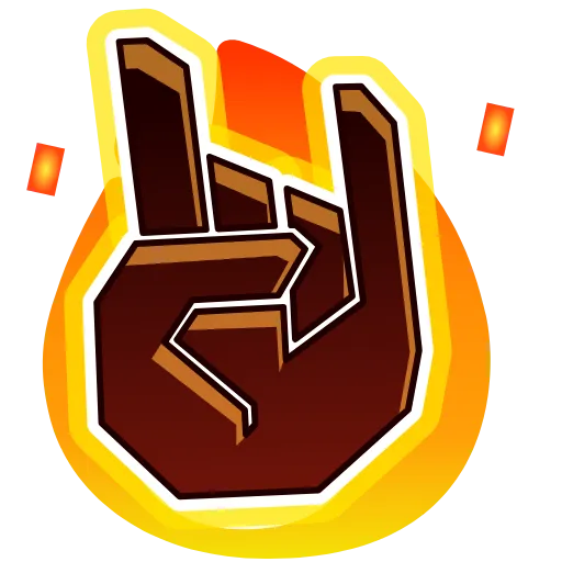 Стикер 54 Fire Font Emoji