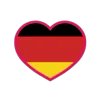 Стикер 38 Flags Hearts - флаги стран в виде сердечек