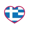 Стикер 36 Flags Hearts - флаги стран в виде сердечек