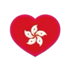 Стикер 14 Flags Hearts - флаги стран в виде сердечек