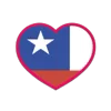 Стикер 35 Flags Hearts - флаги стран в виде сердечек