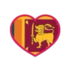 Стикер 32 Flags Hearts - флаги стран в виде сердечек