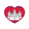 Стикер 9 Flags Hearts - флаги стран в виде сердечек