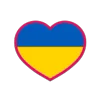 Стикер 3 Flags Hearts - флаги стран в виде сердечек