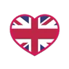 Стикер 30 Flags Hearts - флаги стран в виде сердечек