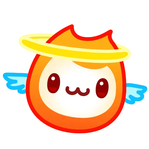 Стикер 4 Flame Emoji
