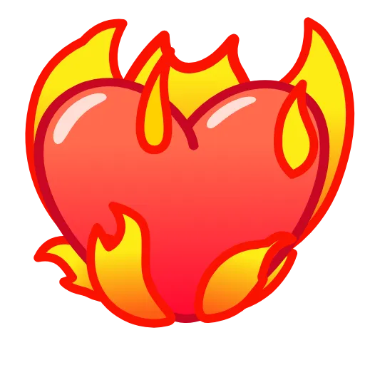 Стикер 39 Flame Emoji