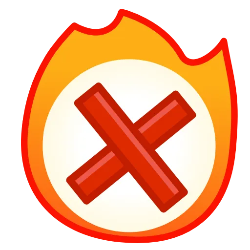 Стикер 40 Flame Emoji