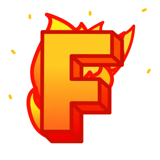 Стикер 17 Flame Emoji