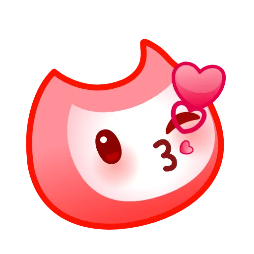 Стикер 7 Flame Emoji
