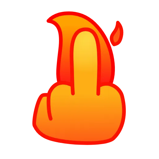Стикер 32 Flame Emoji