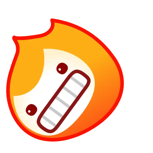 Стикер 20 Flame Emoji