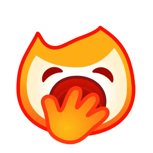 Стикер 21 Flame Emoji